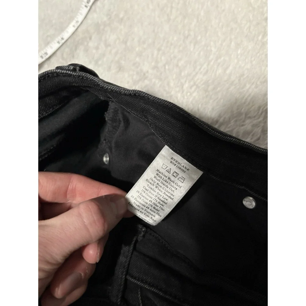 Everlane Women's Black Mid Rise Skinny Jeans Size 27 Regular 27x28 Pants Stretch